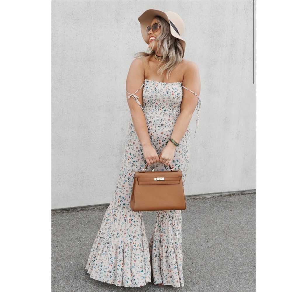 NANA MACS BOUTIQUE Love Letters Floral Jumpsuit